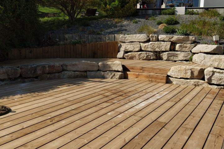 Terrasse bois 69780